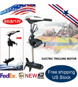 Marine 65LB Electric Outboard Trolling Motor fit for Fishing Boat Kayak 660W CE
