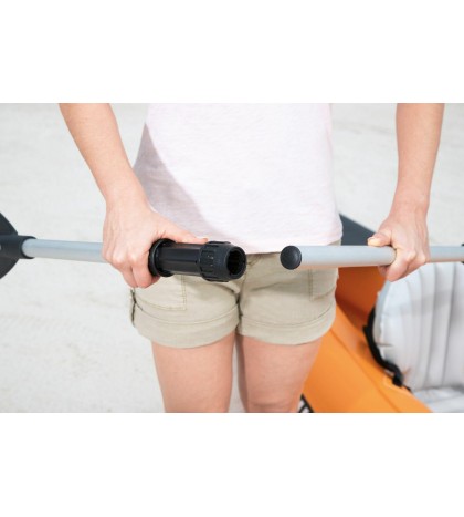 Bestway Lite-Rapid X2 126 x 35 Inches Inflatable 2 Person Kayak Float with Oars