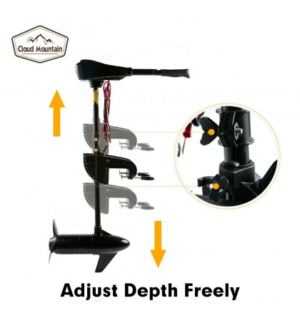 U-BCOO 8 Electric Tow Motor Fishing Boat Outboard Motor Kayak