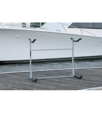 SPAREHAND Freestanding Dual Storage Rack for 2 Kayaks or SUPs, Tools-Free