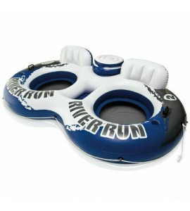 2x Intex River Run 2 Person Double Inflatable Tube/Float & Cooler New