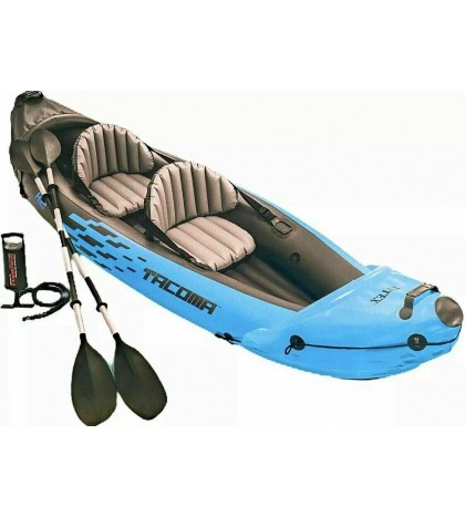 (New Model 2020) Intex Tacoma K2 2-Person Inflatable Kayak (Pump, Paddles,& Bag)