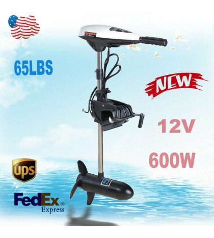 65lbs Heavy Duty Electric Trolling Motor Engine 12V Outboard motor Kayak Thrust