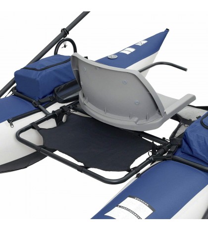 Roanoke 1-Person Pontoon Boat Kayak Canoe Water Sports Pedal Lightweight Oars