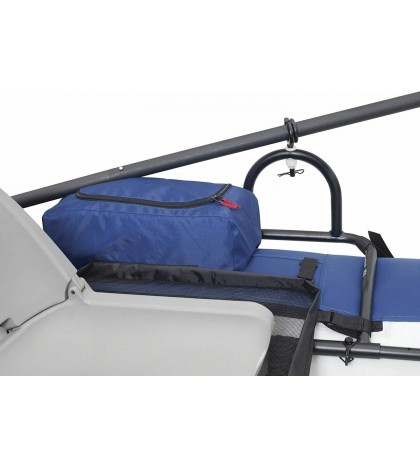 Roanoke 1-Person Pontoon Boat Kayak Canoe Water Sports Pedal Lightweight Oars