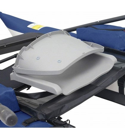 Roanoke 1-Person Pontoon Boat Kayak Canoe Water Sports Pedal Lightweight Oars