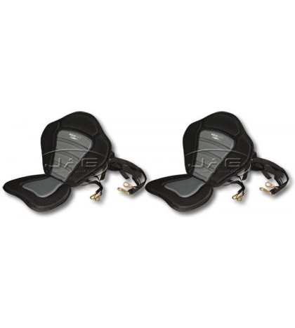 2 x DELUXE ADJUSTABLE PADDED CANOE/KAYAK SEATS HIGH BACK REST - AQUATRACK