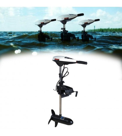 45LB 480W Heavy Duty Electric Boat Brush Tugged Motor Outboard Trolling Engine