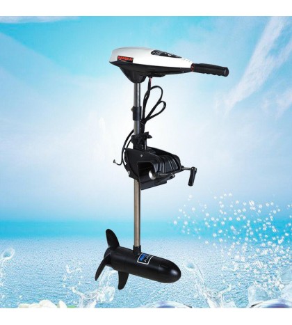 45LB 480W Heavy Duty Electric Boat Brush Tugged Motor Outboard Trolling Engine