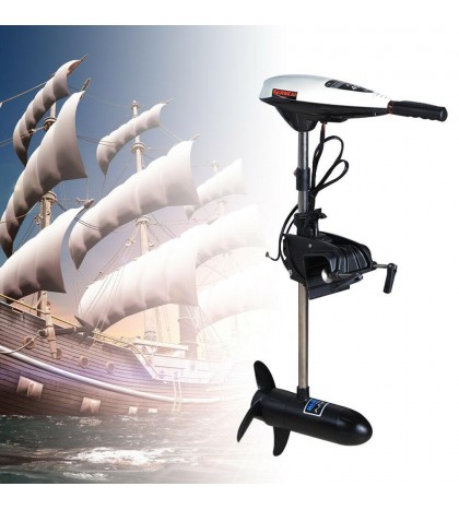45LB 480W Heavy Duty Electric Boat Brush Tugged Motor Outboard Trolling Engine