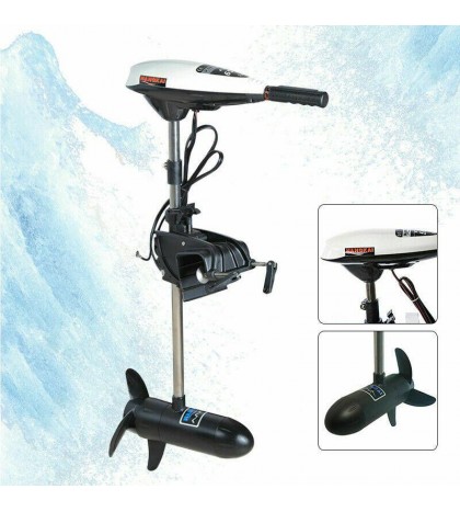 65LBS 12V Outboard Motor Electric Trolling Motor Inflatable Fishing Boats 660W