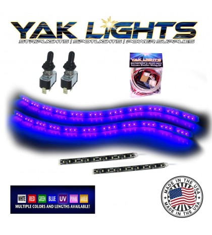 Yak Lights Kayak Canoe Boat Wireless Waterproof Navigation Light Kit + Switches