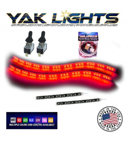 Yak Lights Kayak Canoe Boat Wireless Waterproof Navigation Light Kit + Switches