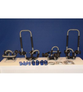 2 Sets Battleship Gray Roof Mounted Folding Kayak J-Style Racks PK-KR FOLD GRAY2 2 Sets Battleship Gray Roof Mounted Folding Kayak J-Style Racks PK-KR FOLD GRAY2