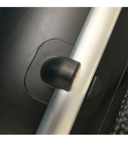 Fishing Boat Inflatable Rafting 2 3 Person Black With Oars Set Pump Blow Up Boat