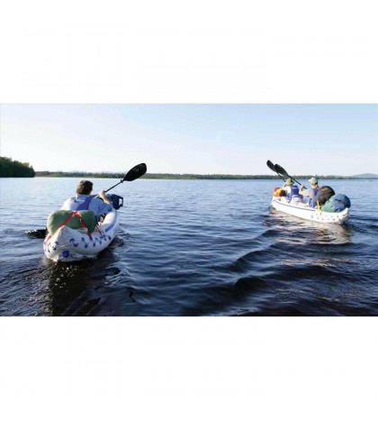 Sea Eagle 370 Pro 3 Person Blow Up Inflatable Boat + Adult L/XL Life Jacket, Red