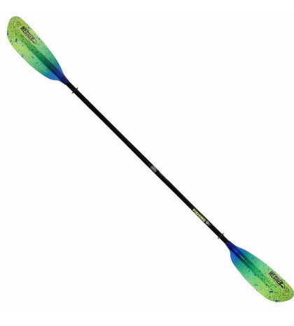 Werner Paddles Camano Carbon Shaft Kayak Fishing Paddle 2pc Hooked Adjustable