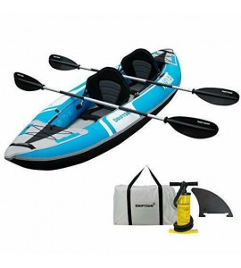 Voyager 2 Person Tandem Inflatable Kayak, Includes 2 Aluminum Paddles, 2 Padded