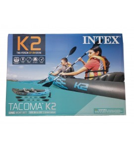 BRAND NEW Intex Tacoma K2 Two-Person Inflatable Kayak (Pump, Paddles, & Bag) BRAND NEW Intex Tacoma K2 Two-Person Inflatable Kayak (Pump, Paddles, & Bag)