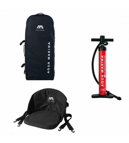 Aqua Marina Inflatable Tomahawk Air-K Kayak Canoe Touring Kayak 1er 2er Set