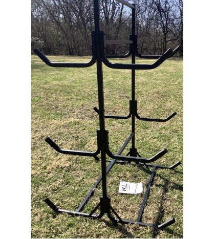 KL Outdoor Horizontal Freestanding  Kayak Storage Rack KDS6, Holds 6 Kayaks