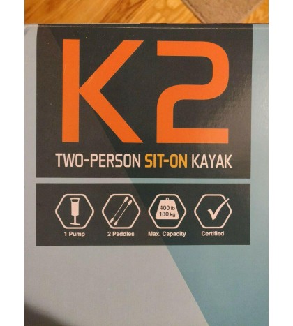 Intex Explorer K2 Kayak 2-Person Inflatable Set w/Oars & Pump SAME DAY SHIPPING!