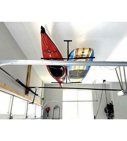 2 Kayak Ceiling Rack, Hi Port 2 Storage Hanger Overhead Mount, Adjustable