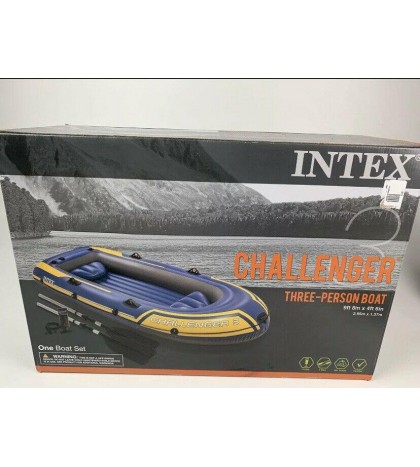 Intex Challenger 3 Boat, 3 Person Boat 9ft 8in x 4ft 6in