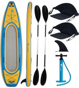 1-2 Person Inflatable Kayak with Aluminum Oars 126