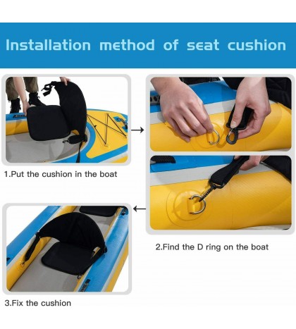 1-2 Person Inflatable Kayak with Aluminum Oars 126