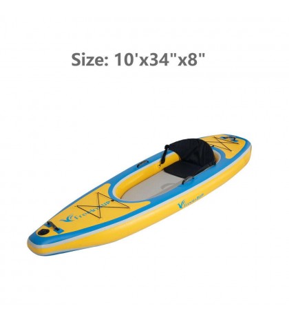 1-2 Person Inflatable Kayak with Aluminum Oars 126