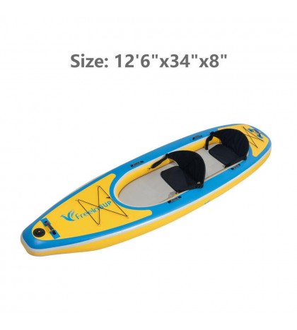 1-2 Person Inflatable Kayak with Aluminum Oars 126