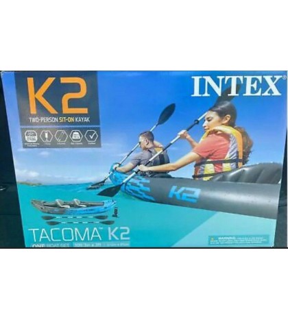 INTEX Inflatable Sport Series 2 Person Tacoma K2 10 ft 3 in Kayak FAST SHIPPING