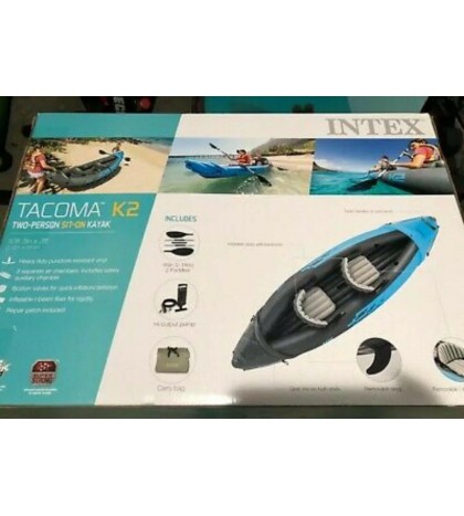 INTEX Inflatable Sport Series 2 Person Tacoma K2 10 ft 3 in Kayak FAST SHIPPING