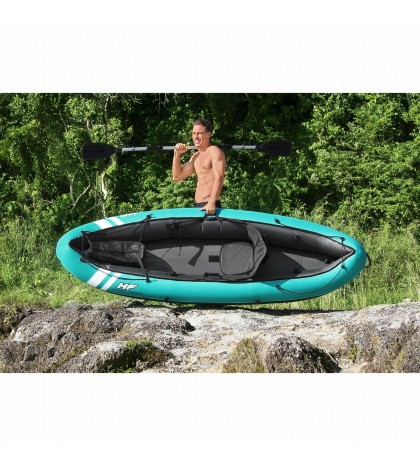 Bestway Hydro Force Ventura 9' Single Person Inflatable Kayak Set w/ Oar & Pump