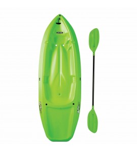 Lifetime Wave 6-Feet Youth Kayak w/ Paddle Outdoor Water Sports Durable, Green