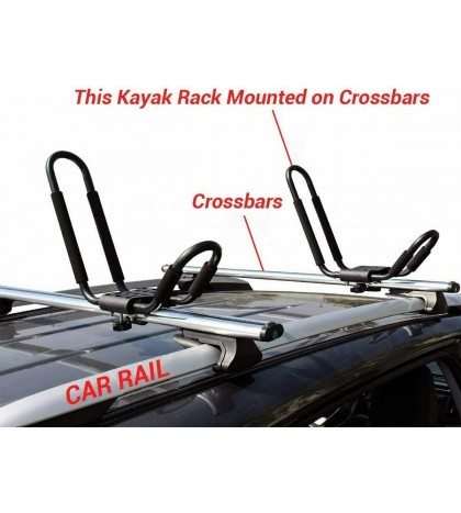 Eliteshop Universal J-Bar Kayak Rack Roof Top Carrier for Kayak Canoe Boat