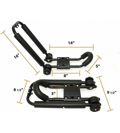 Eliteshop Universal J-Bar Kayak Rack Roof Top Carrier for Kayak Canoe Boat