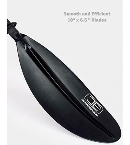Kayak Paddle 230CM/90.5 Inches Premium Carbon Shaft Kayaking Boating Oar black