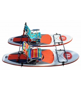 DIY MOTOR / SAIL CATAMARAN W/ 2 FRAMES EASY INSTALL ON 2 INFLATABLE PADDLE BOARD