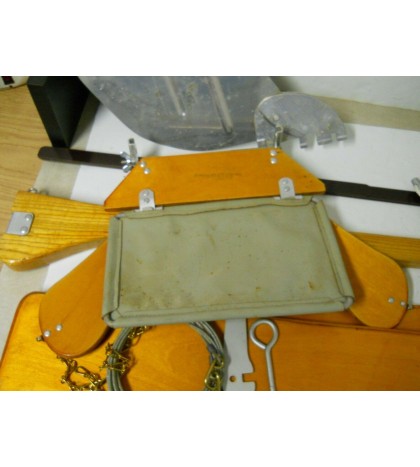 Vintage Klepper Kayak Complete Sails & Rudder Assembly Steering Lee Boards NOS