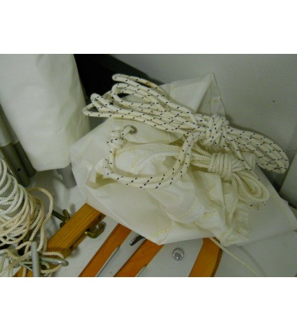 Vintage Klepper Kayak Complete Sails & Rudder Assembly Steering Lee Boards NOS