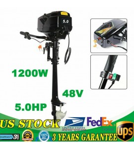 5.0HP 1200W 48V Outboard Motor Boat Engine Fishing Boat Propeller Engine 3000rpm
