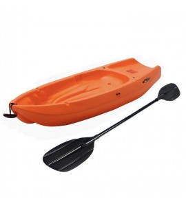 Youth Kids 6' Kayak with Paddle Included 132 lb Capacity Lifetime Wave Orange