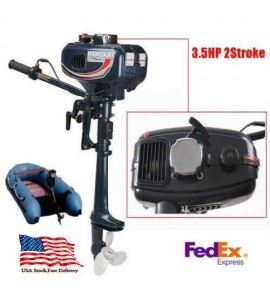2 Stroke 3.5HP Heavy Duty Outboard Motor Boat Engine With Air Cooling System