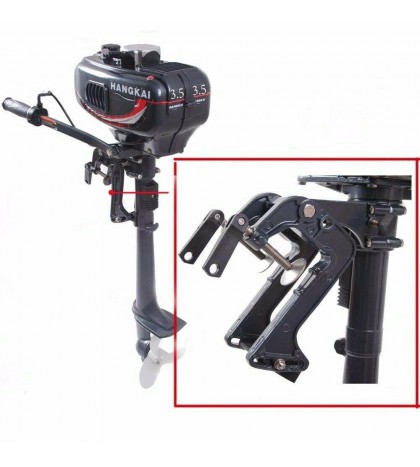 2 Stroke 3.5HP Heavy Duty Outboard Motor Boat Engine With Air Cooling System