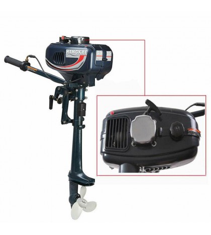 2 Stroke 3.5HP Heavy Duty Outboard Motor Boat Engine With Air Cooling System