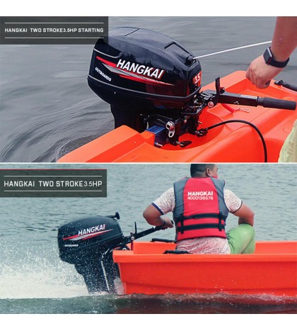 2 Stroke 3.5HP Heavy Duty Outboard Motor Boat Engine With Air Cooling System