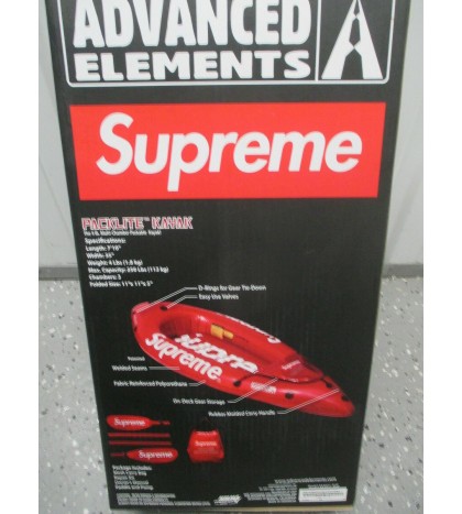 SUPREME X ADVANCE ELEMENTS PACKLITE RED KAYAK NEW IN BOX SOLD OUT RARE