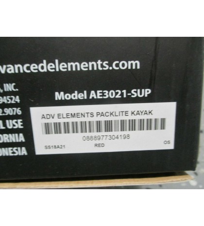SUPREME X ADVANCE ELEMENTS PACKLITE RED KAYAK NEW IN BOX SOLD OUT RARE